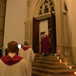 Eröffnung der Heiligen Pforte im Dom St. Nikolaus in Feldkirch.