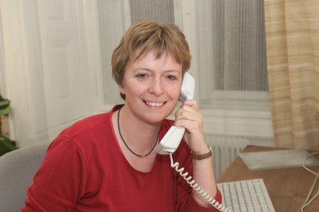 Telefonseelsorge.Marlies Matejka hat f