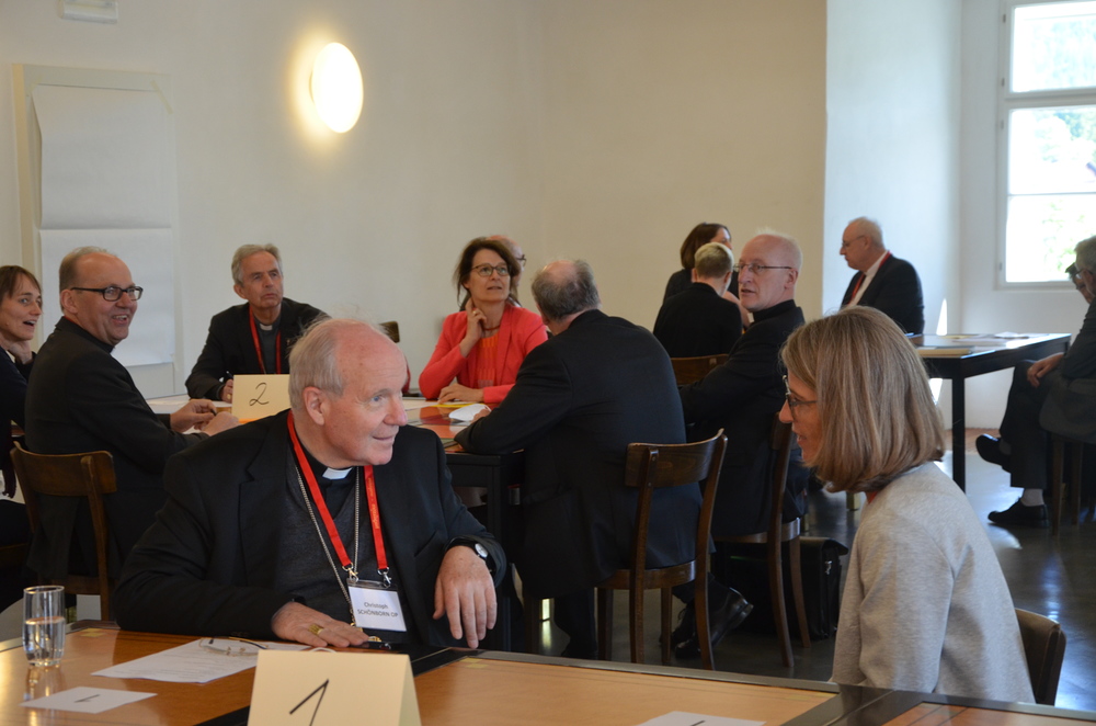 Bischofskonferenz - Studientag mit Frauen in kirchlichen Leitungspositionen / Paul Wuthe / Kathpress 14.6.2021, Mariazell, Bischöfe im Gespräch mit Frauen in kirchlichen Leitungspositionen