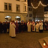 Eröffnung der Heiligen Pforte im Dom St. Nikolaus in Feldkirch.