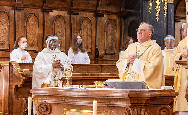 Messe in Corona-Pandemie / Stift Lilienfeld